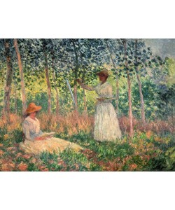 Claude Monet, Suzanne lisant et Blanche peignant