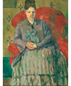 Paul Cézanne, Madame Cézanne dans un fauteuil rouge / Madame Cézanne à la