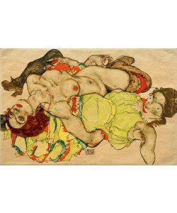Egon Schiele, Weibliches Liebespaar