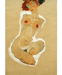 Egon Schiele, Hockender weiblicher Akt