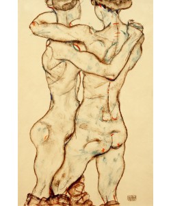 Egon Schiele, Sich umarmende Mädchenakte