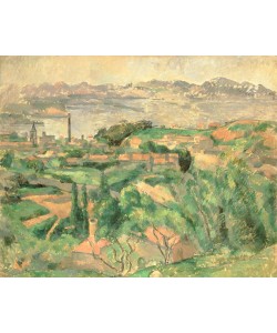 Paul Cézanne, L’Estaque et le Golfe de Marseille (La Baie de Marseille vu
