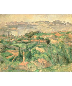 Paul Cézanne, L’Estaque et le Golfe de Marseille (La Baie de Marseille vu