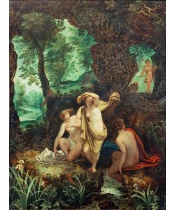 Jan Brueghel der Ältere, Landschaft mit Diana und Aktäon