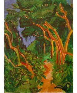 Ernst Ludwig Kirchner, Fehmarnlandschaft, Waldweg