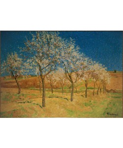 Achille Lauge, Paysage aux arbres fleurissants 