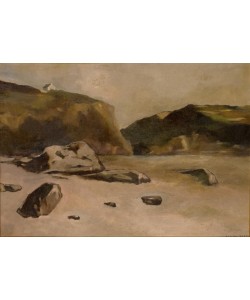 Odilon Redon, Rocher sur la plage