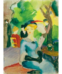 August Macke, Figuren im Park