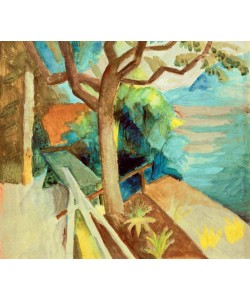 August Macke, Nach Sonnenuntergang am See