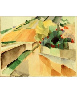 August Macke, Weinberge am Murtensee