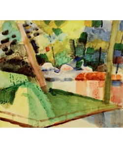 August Macke, Flamingos im Zoo