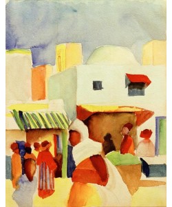 August Macke, Markt in Tunis I