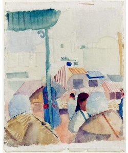 August Macke, Markt in Tunis II