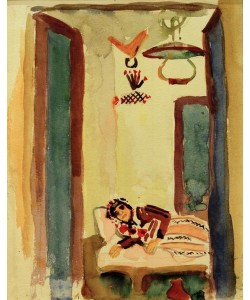 August Macke, Frau auf Ruhebett