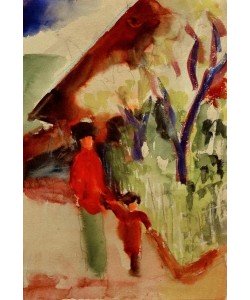 August Macke, Am Schweizerhaus
