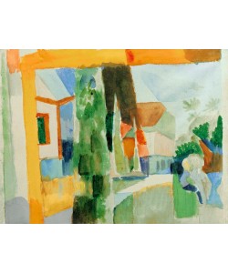 August Macke, Unser Garten am See 4