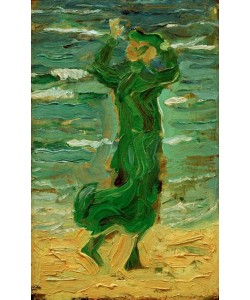 Franz Marc, Frau im Wind am Meer