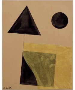 Kurt Schwitters, Konstruktion mit Dreieck, Quadrat und Zirkel