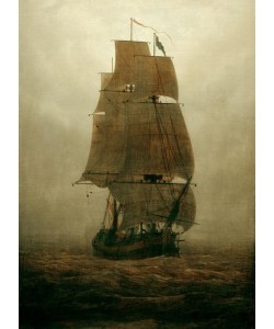 Caspar David Friedrich, Segelschiff im Nebel