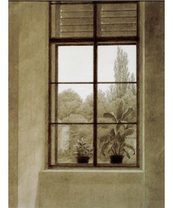 Caspar David Friedrich, Fenster mit Parkpartie