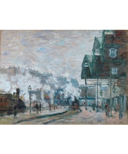 Claude Monet, La Gare Saint-Lazare, vue extérieure