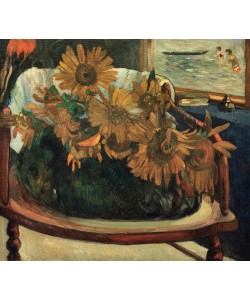 Paul Gauguin, Fleurs de tournesols dans un fauteuil I