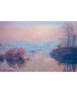 Claude Monet, Soleil couchant sur la Seine à Lavacourt, effet d’hiver