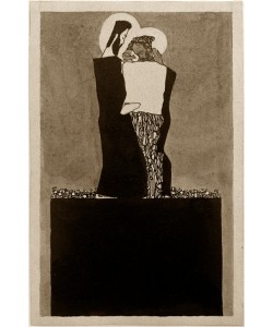 Egon Schiele, Zwei Männer mit Nimben