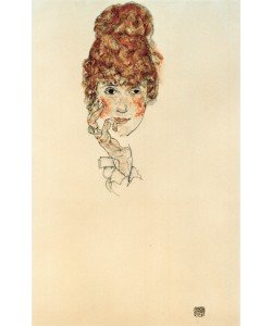 Egon Schiele, Porträt Edith Schiele