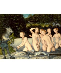 Lucas Cranach der Ältere, Diana und Aktaeon