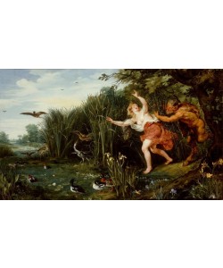 Jan BRUEGHEL DER Jüngere, Landschaft mit Pan und Syrinx