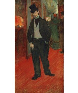 Henri de Toulouse-Lautrec, Le Docteur Tapié de Céleyran dans un couloir de théâtre