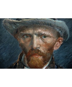 Vincent van Gogh, Self-portrait, 1887. Detail