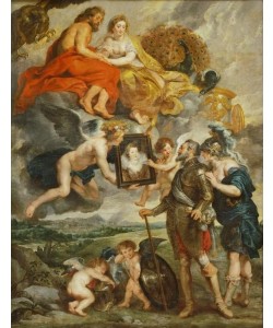 Peter Paul Rubens, Heinrich IV. empfängt das Bildnis der Maria von Medici