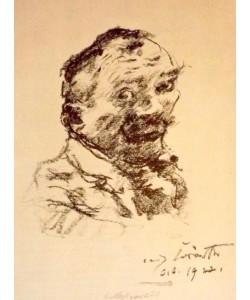 Lovis Corinth, Self Portrait of German painter and printmaker Lovis Corinth