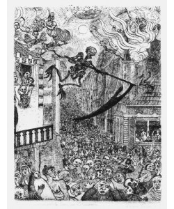 James Ensor, La mort poursuivant le troupeau des humains / De dood vervolgt de mensenkudde
