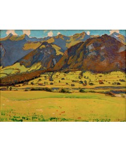 Ferdinand Hodler, Ansicht des Fromberghorns von Reichenbach aus