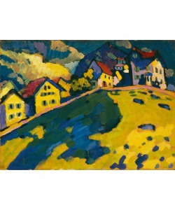 Wassily Kandinsky, Studie für Häuser am Hügel