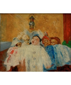 James Ensor, Pierrot et squelettes