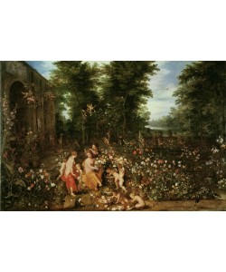 Jan Brueghel der Ältere, Flora im Blumengarten