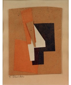 Kurt Schwitters, Ohne Titel (grau, blau, rot, weiß)