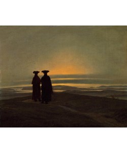 Caspar David Friedrich, Abendlandschaft mit zwei Männern