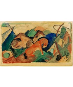 Franz Marc, Ruhende Stute und Fohlen