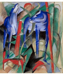 Franz Marc, Schöpfung der Pferde (Drei Fabeltiere)