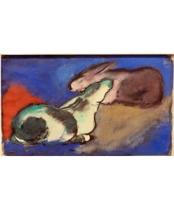 Franz Marc, Zwei schlafende Hasen