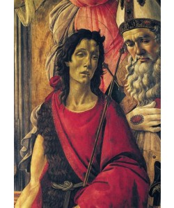 Sandro Botticelli, Thronende Madonna mit dem Kinde, Engeln und Heiligen