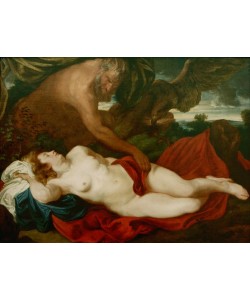 Anthonis van Dyck, Jupiter als Satyr bei Antiope