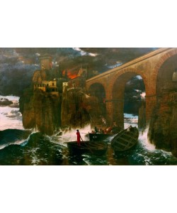 Arnold Böcklin, Überfall von Seeräubern