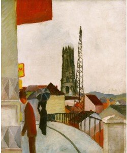 August Macke, Kathedrale zu Freiburg in der Schweiz