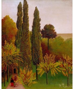 Henri Rousseau, La Promenade au parc des Buttes-Chau– mont